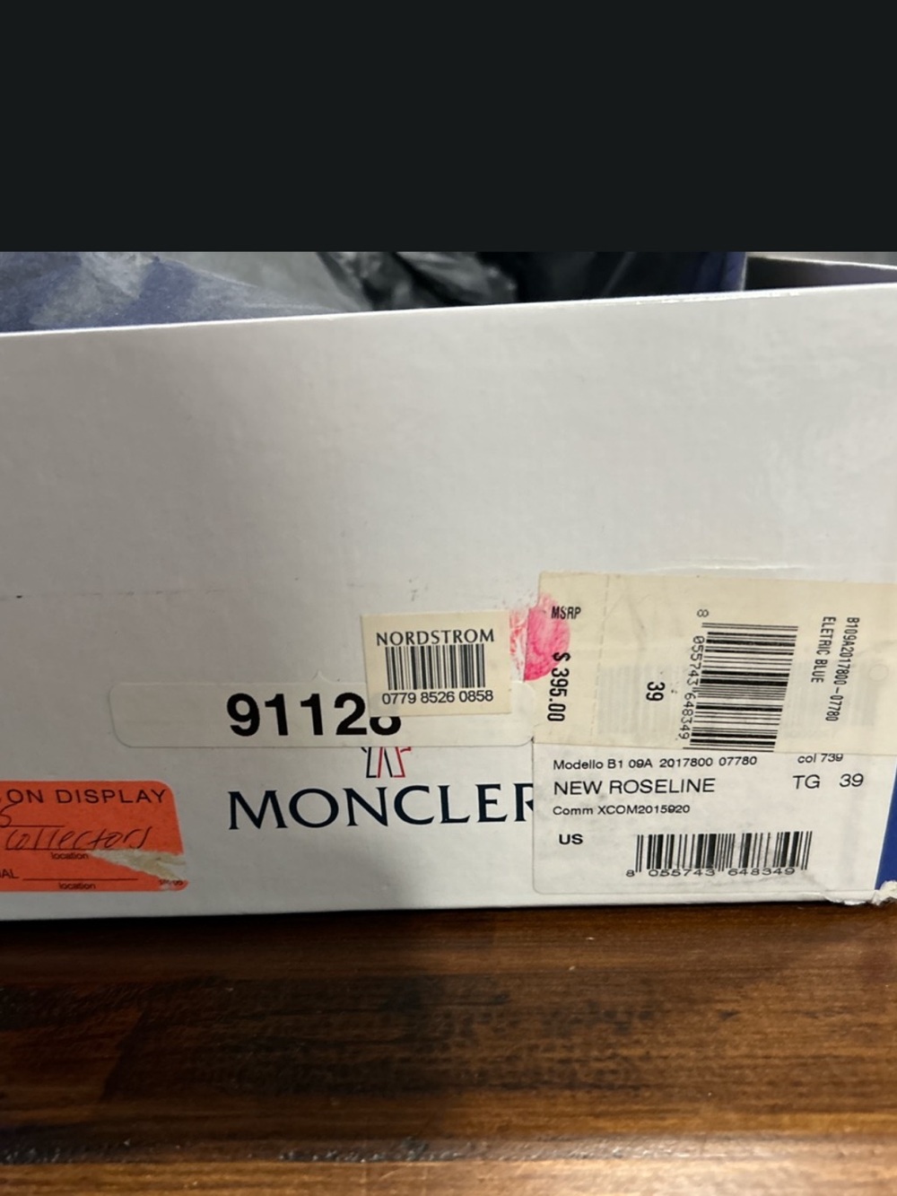 Moncler White Branded Shoe Box with Labels